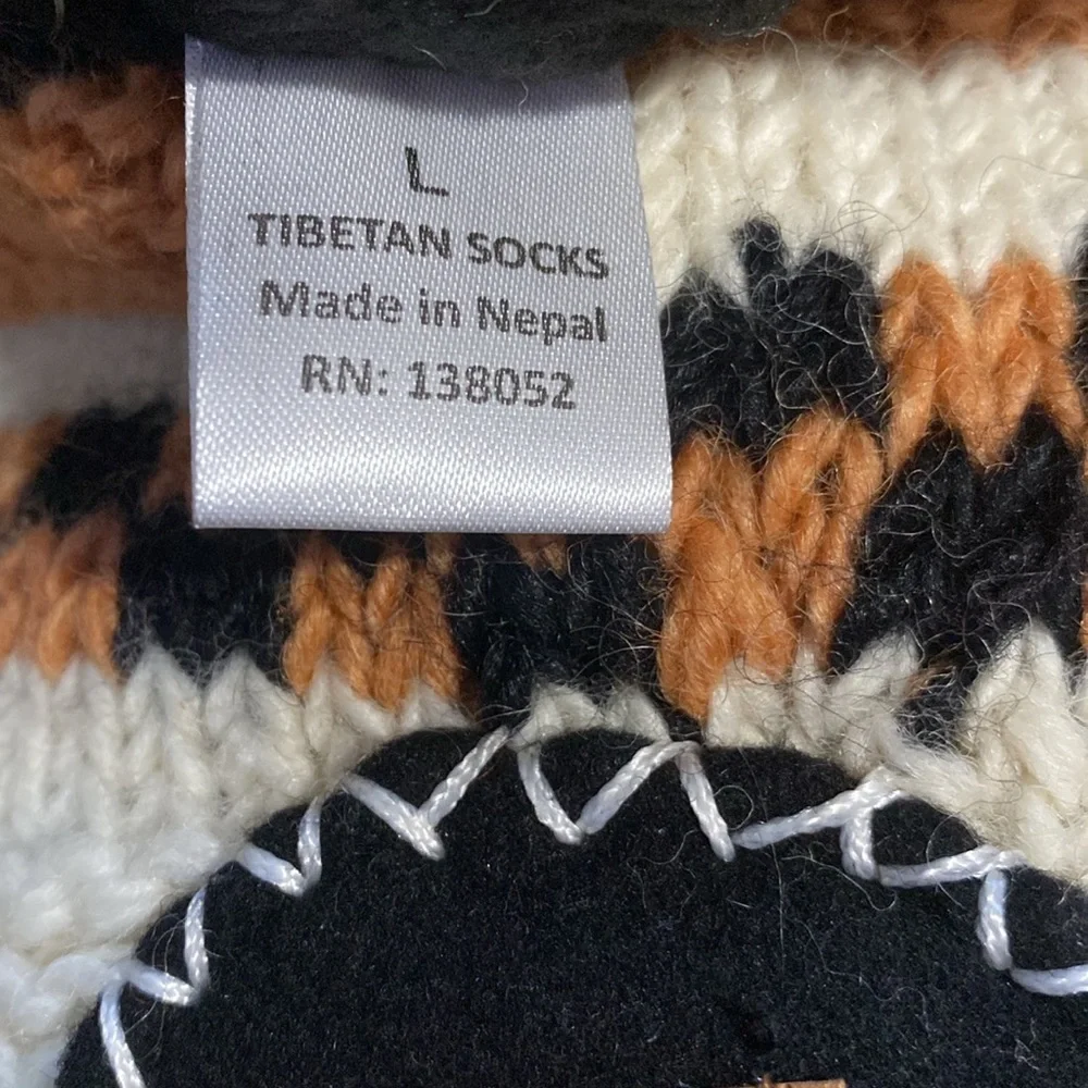 Tibetan Socks Sz L